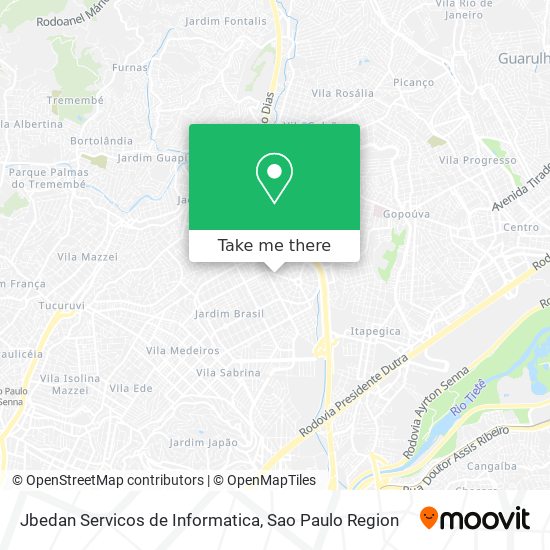 Mapa Jbedan Servicos de Informatica