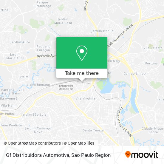 Gf Distribuidora Automotiva map