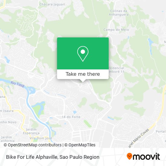 Mapa Bike For Life Alphaville