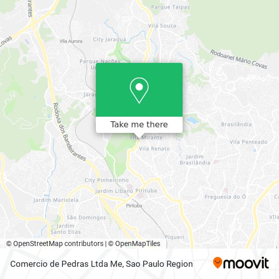 Comercio de Pedras Ltda Me map