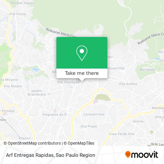Arf Entregas Rapidas map