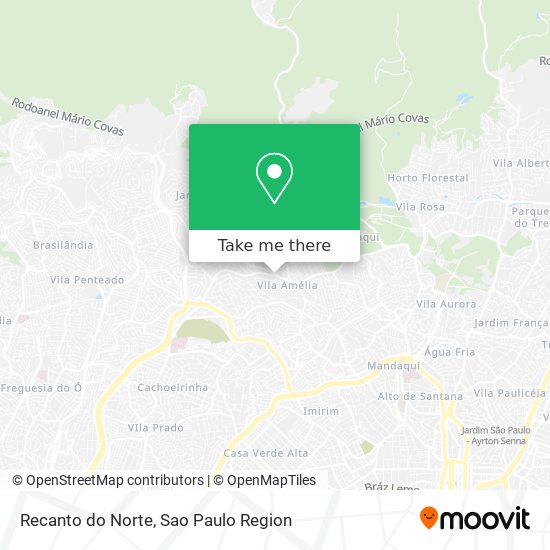 Mapa Recanto do Norte