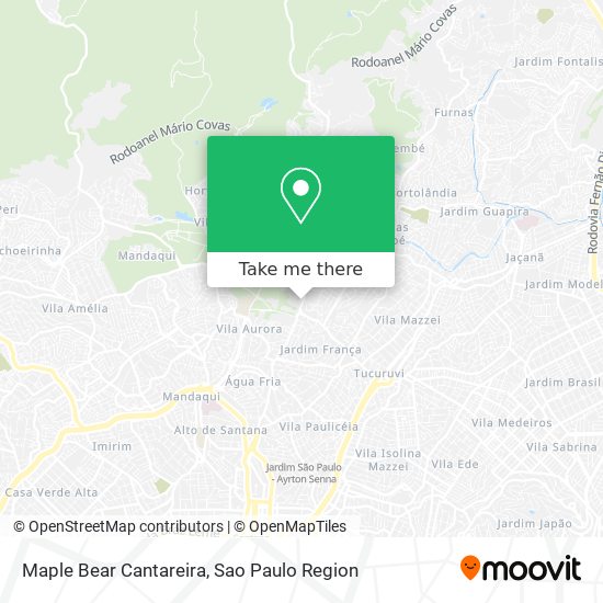 Maple Bear Cantareira map