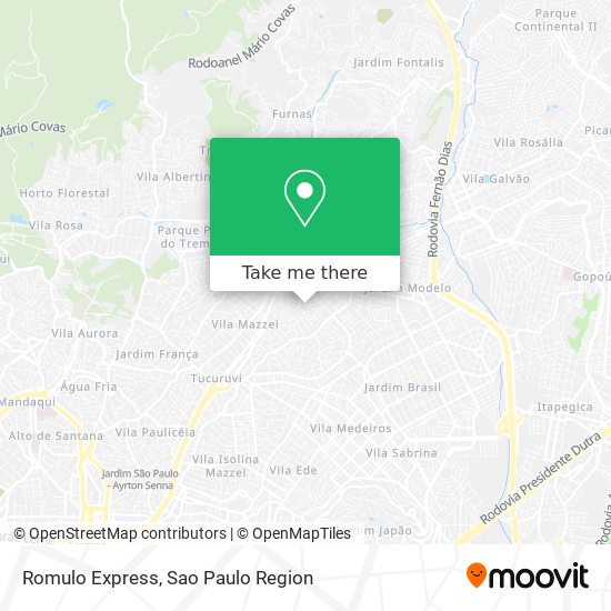 Romulo Express map