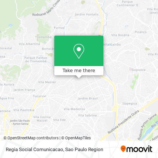 Regia Social Comunicacao map