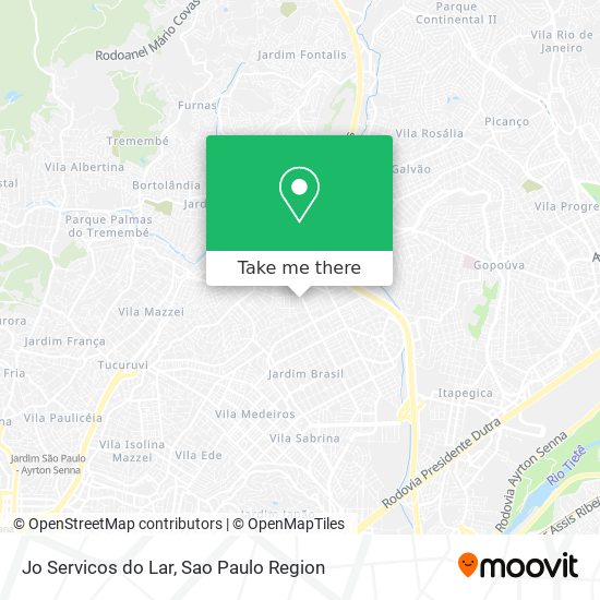 Jo Servicos do Lar map