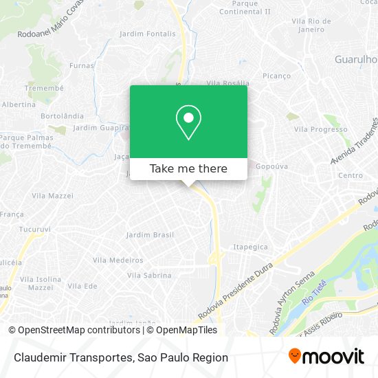 Claudemir Transportes map