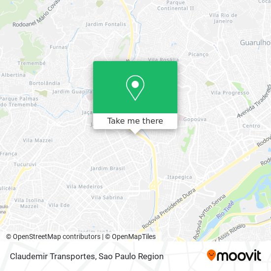 Mapa Claudemir Transportes