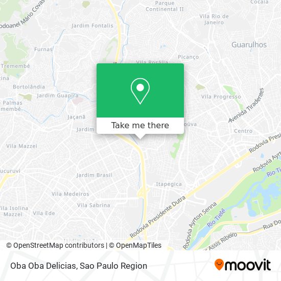 Oba Oba Delicias map