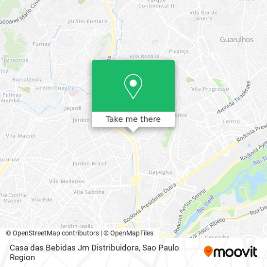 Casa das Bebidas Jm Distribuidora map