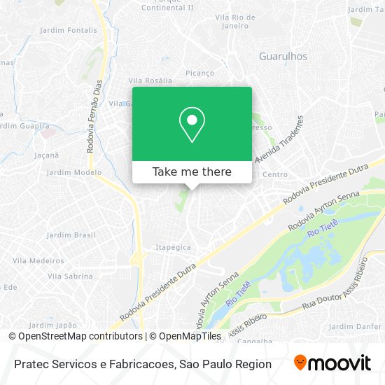 Mapa Pratec Servicos e Fabricacoes