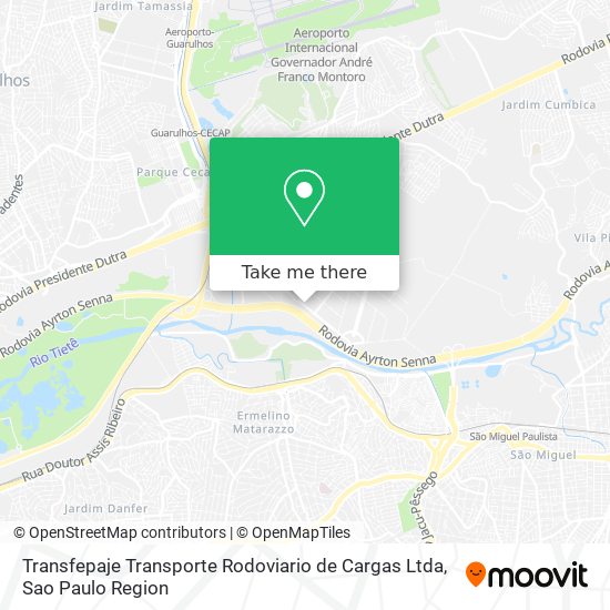 Transfepaje Transporte Rodoviario de Cargas Ltda map