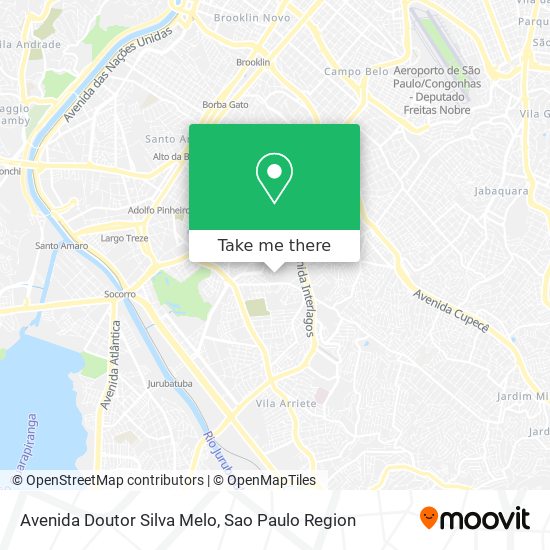 Mapa Avenida Doutor Silva Melo