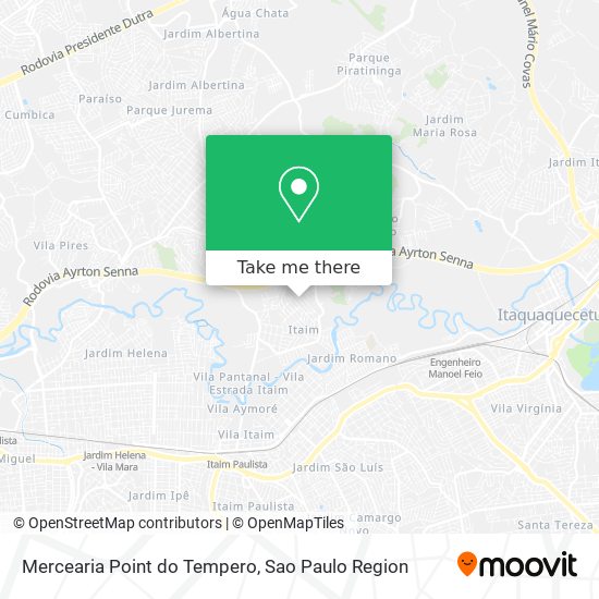 Mapa Mercearia Point do Tempero