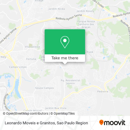 Leonardo Moveis e Granitos map