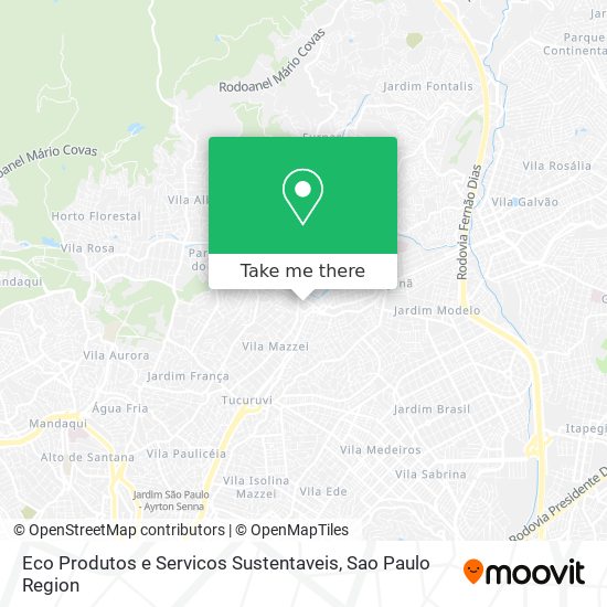 Mapa Eco Produtos e Servicos Sustentaveis