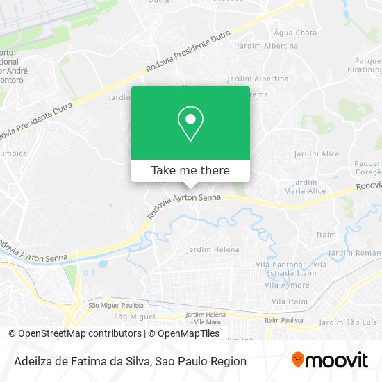 Mapa Adeilza de Fatima da Silva