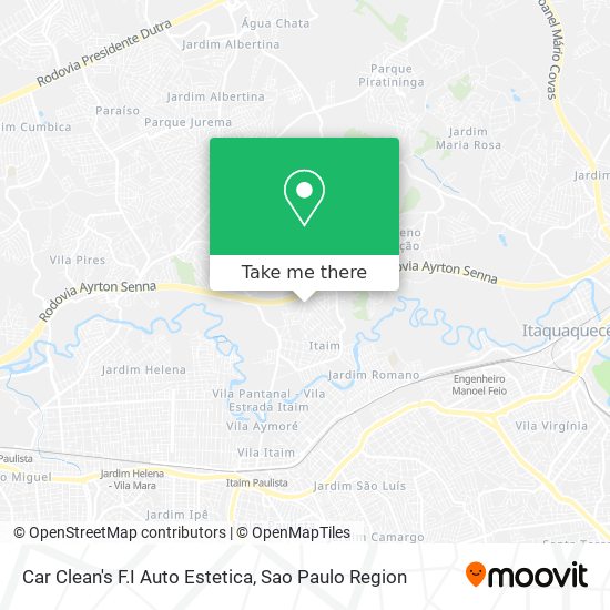 Mapa Car Clean's F.I Auto Estetica