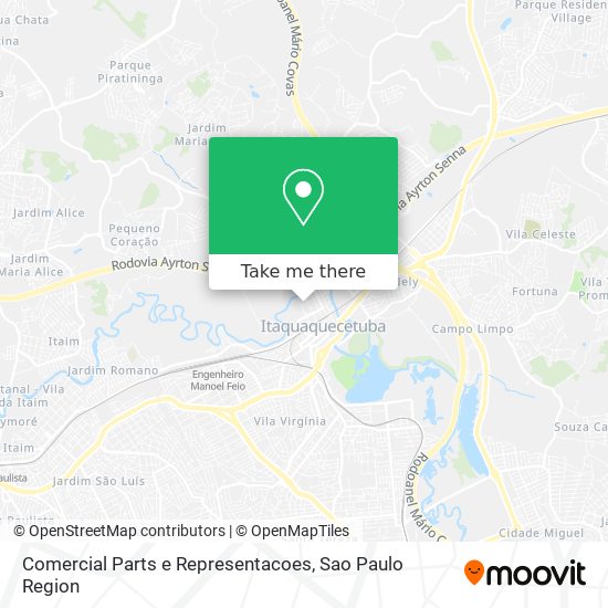 Mapa Comercial Parts e Representacoes