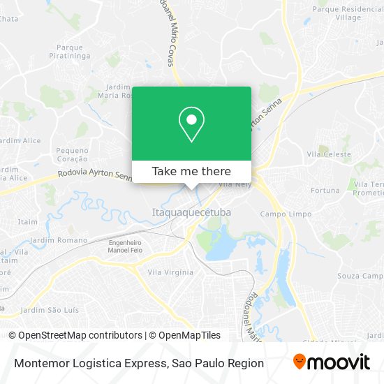 Mapa Montemor Logistica Express
