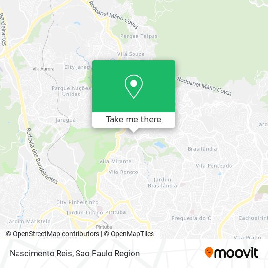 Mapa Nascimento Reis