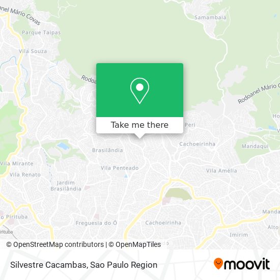 Silvestre Cacambas map