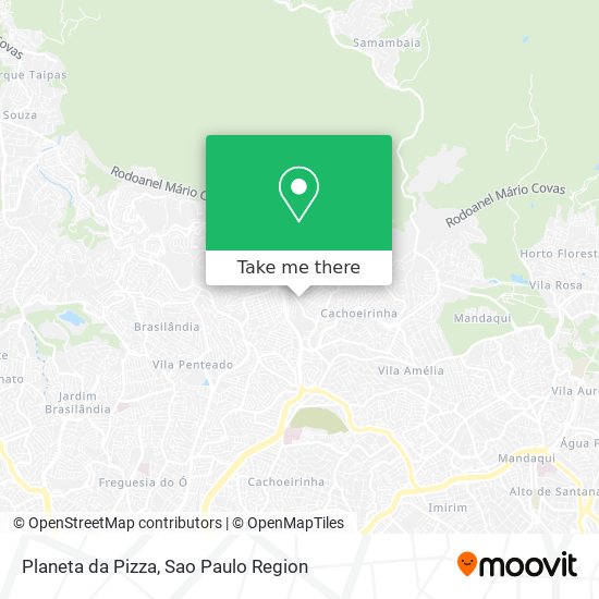 Planeta da Pizza map