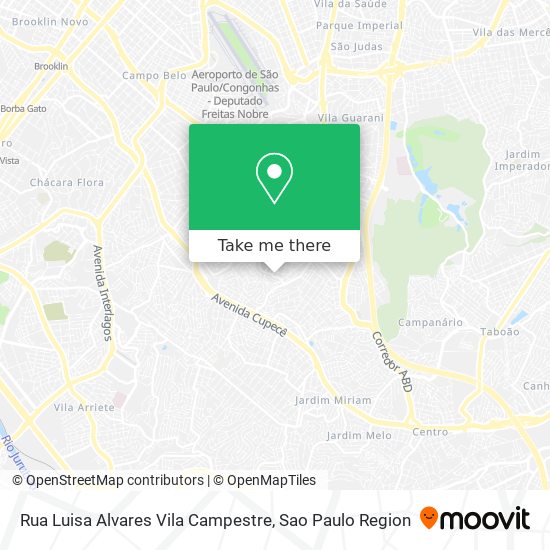 Mapa Rua Luisa Alvares Vila Campestre