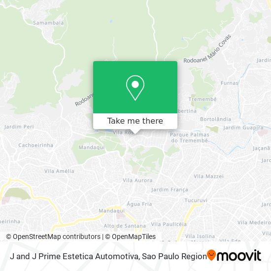 Mapa J and J Prime Estetica Automotiva