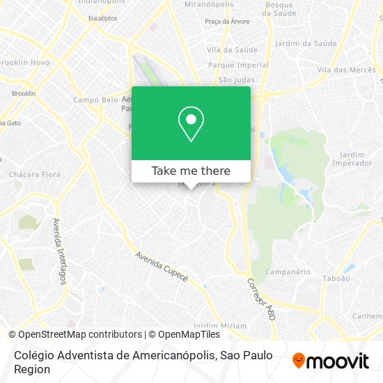 Colégio Adventista de Americanópolis map