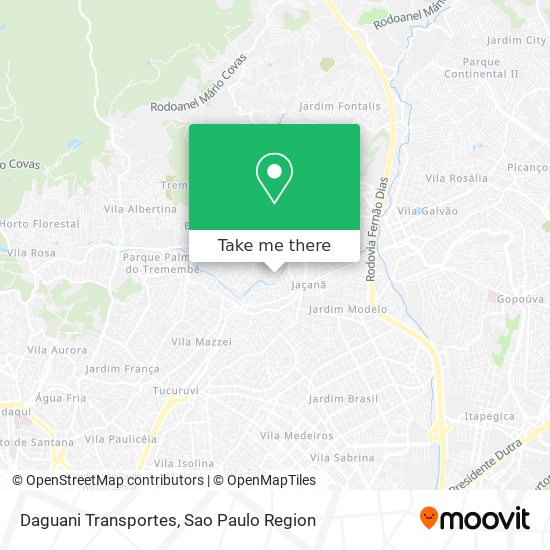 Daguani Transportes map