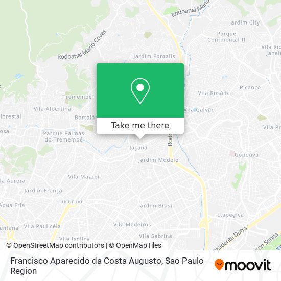 Mapa Francisco Aparecido da Costa Augusto