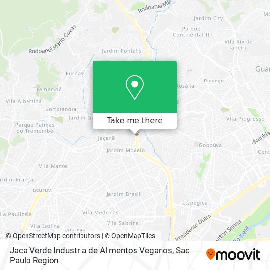 Mapa Jaca Verde Industria de Alimentos Veganos