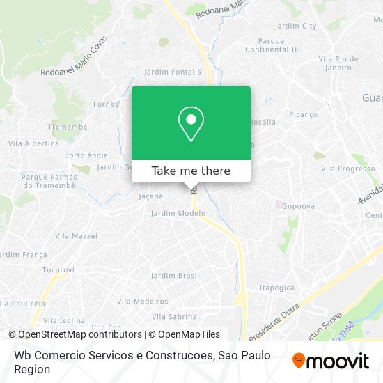 Wb Comercio Servicos e Construcoes map