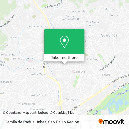 Camila de Padua Unhas map