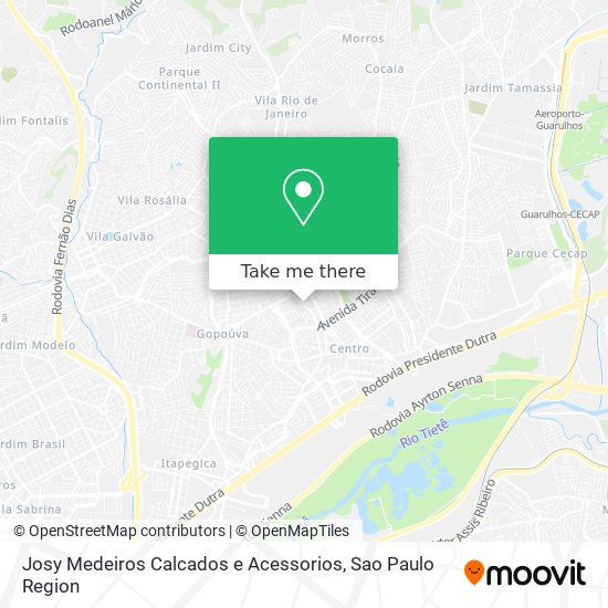 Mapa Josy Medeiros Calcados e Acessorios