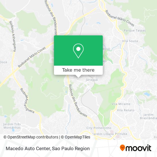 Mapa Macedo Auto Center