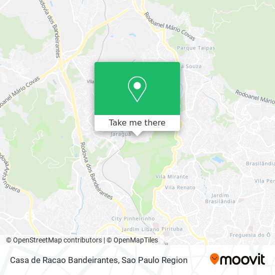 Casa de Racao Bandeirantes map