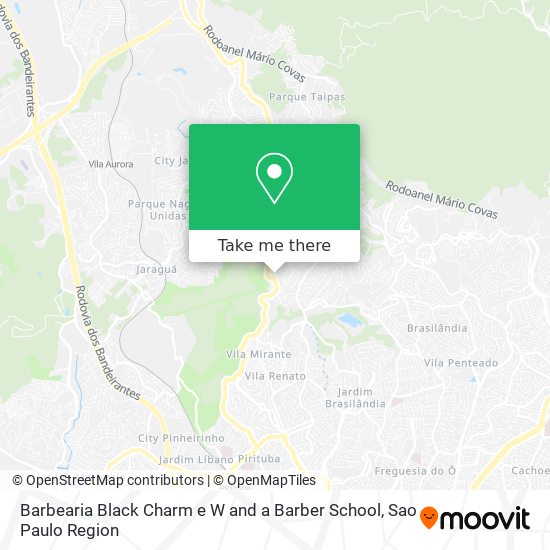 Barbearia Black Charm e W and a Barber School map