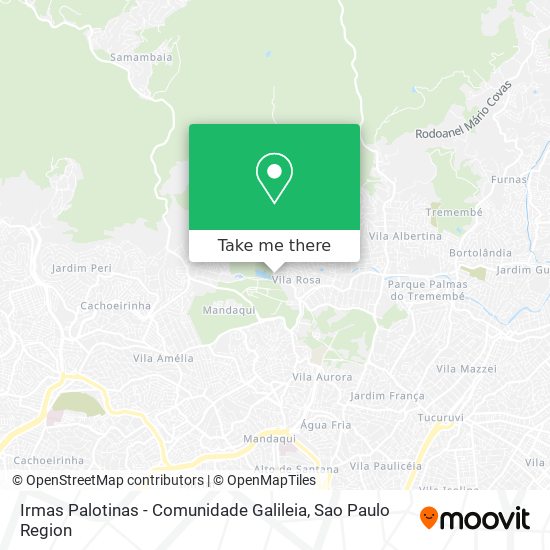 Irmas Palotinas - Comunidade Galileia map
