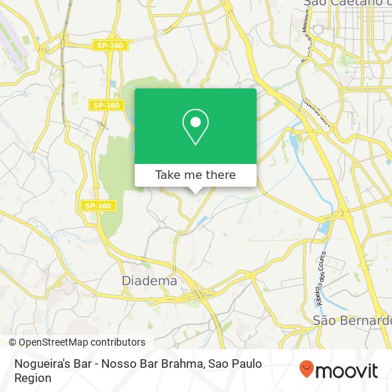 Nogueira's Bar - Nosso Bar Brahma map