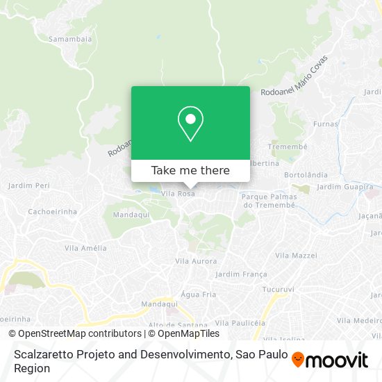 Scalzaretto Projeto and Desenvolvimento map