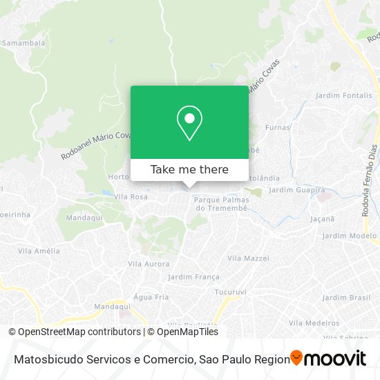 Mapa Matosbicudo Servicos e Comercio