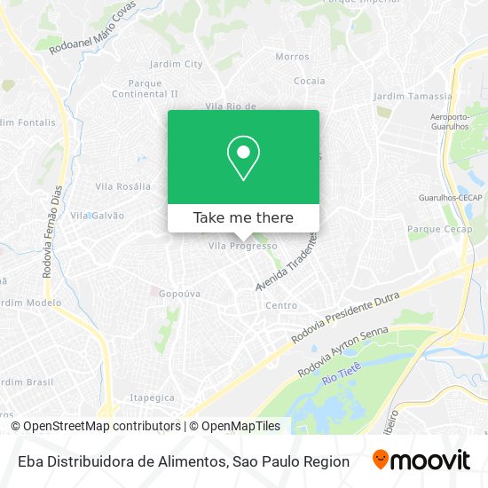 Eba Distribuidora de Alimentos map