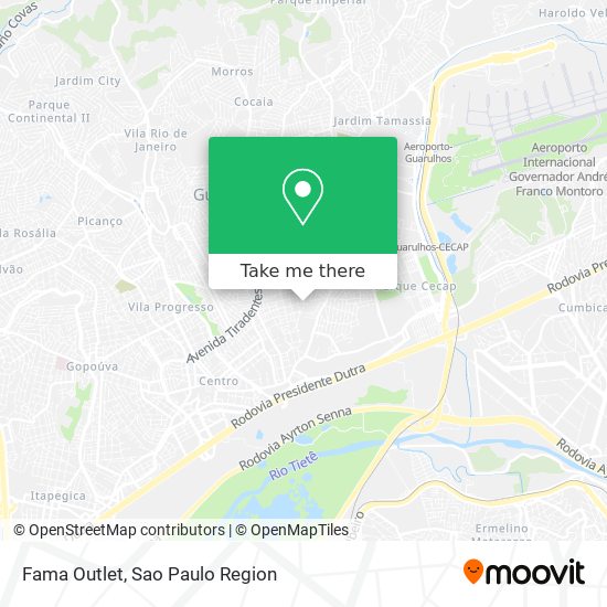 Fama Outlet map