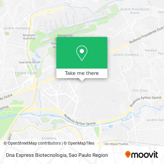 Dna Express Biotecnologia map