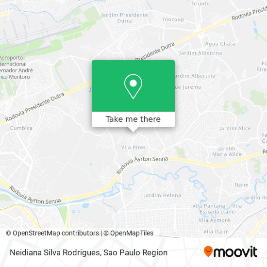 Neidiana Silva Rodrigues map