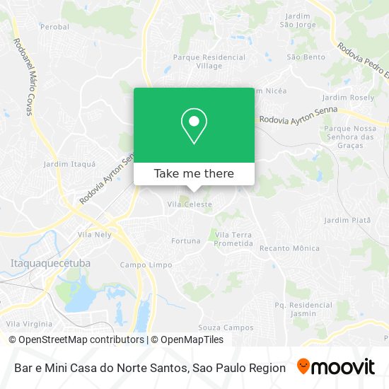 Bar e Mini Casa do Norte Santos map