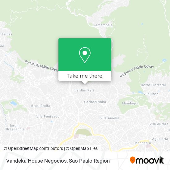 Mapa Vandeka House Negocios