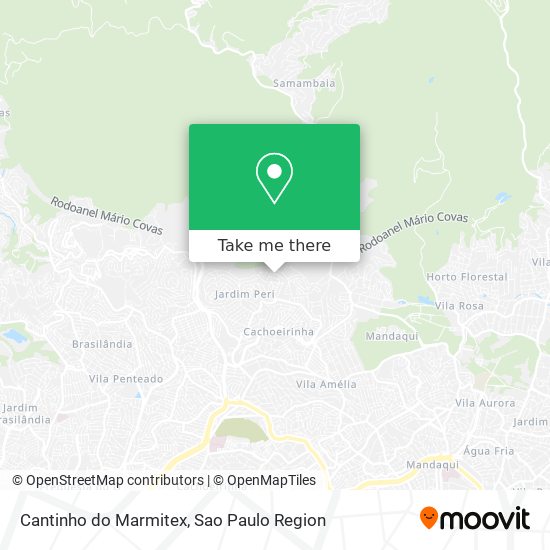 Mapa Cantinho do Marmitex